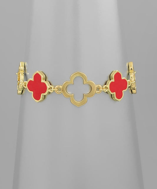 Clover Link Chain Bracelet
