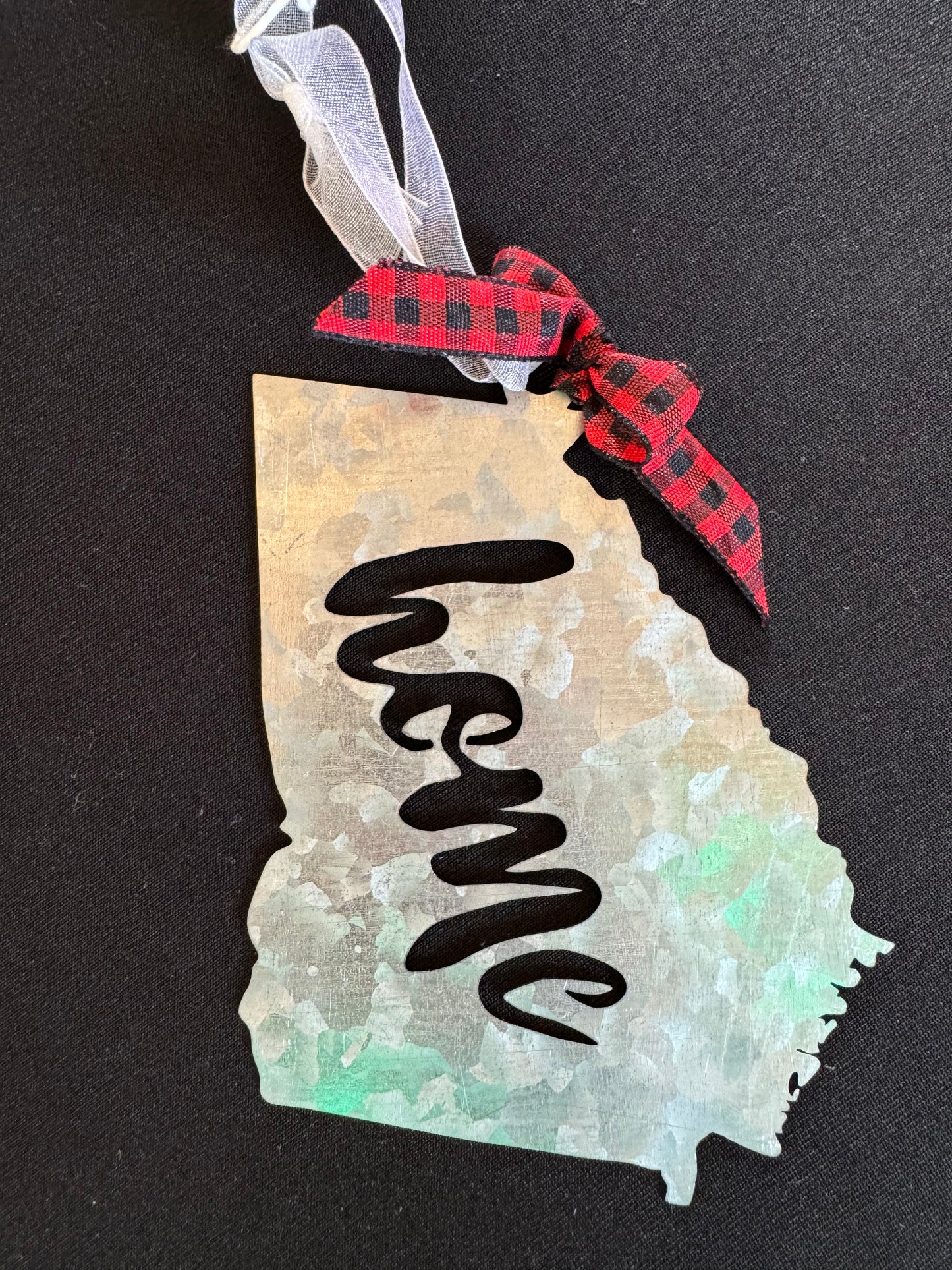 Galvanized GA Ornament