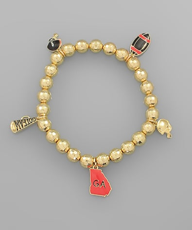 GA Stretch Charm Bracelet