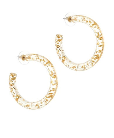 Metal Flake Acrylic Hoops