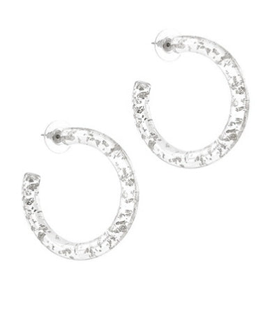 Metal Flake Acrylic Hoops