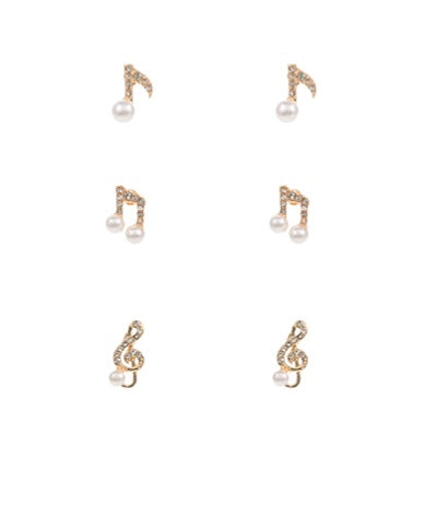 Pave & Pearl Music Stud Set