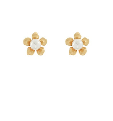 Flower Pearl Studs