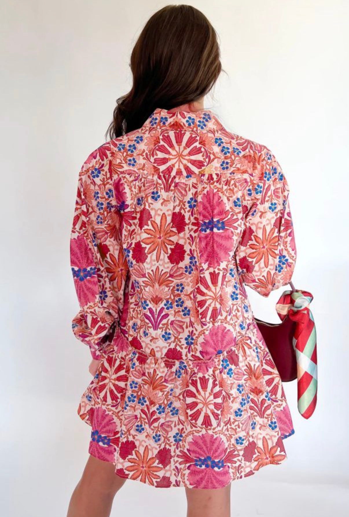 Flower Print Mini Dress