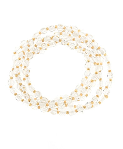 5 Row Glass Stone Beaded Bracelet