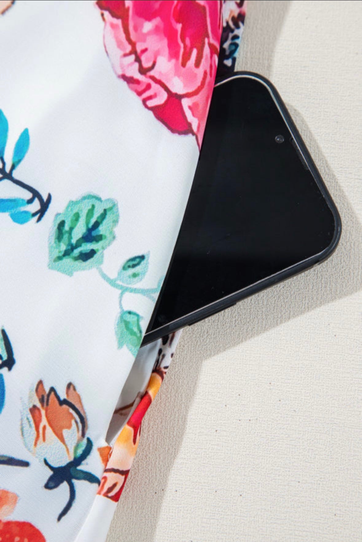 Floral Square Neck Flowy Midi Dress