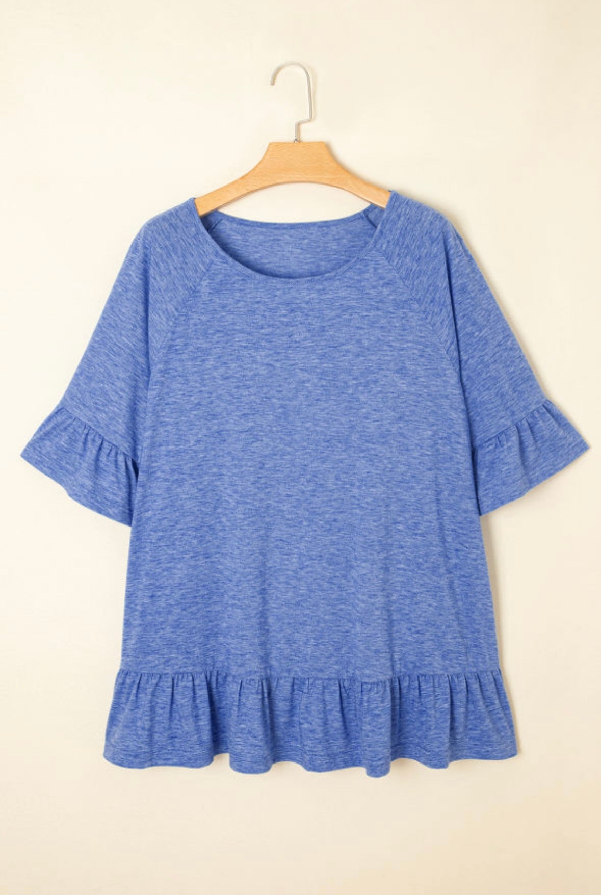 Ruffled Short Sleeve Blouse