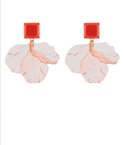 Petal & Square Earrings
