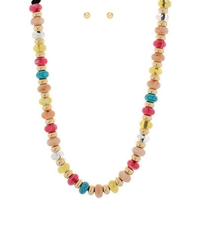 Rondelle Beaded Necklace
