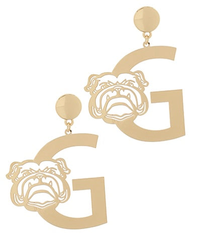 GameDay Bulldog & G Earrings