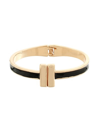 End Bar Color Coated Bangle Bracelet