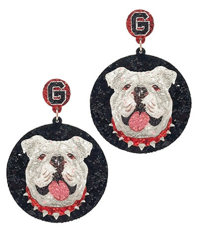 UGA Disc Earrings
