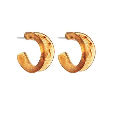 Marble Geometric Hoops