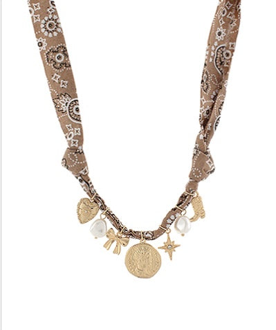 Coin & Multi Charm Necklace