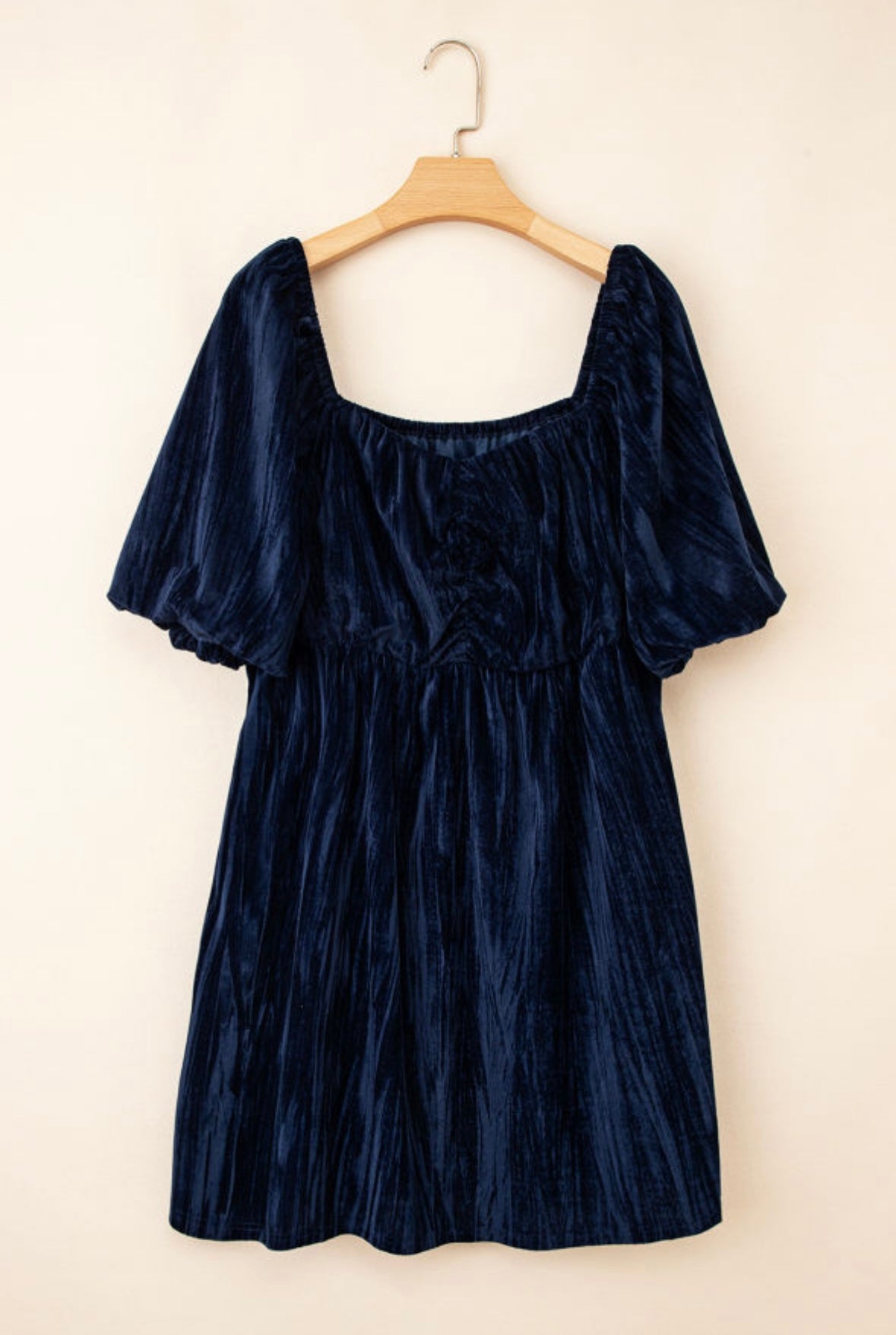Velvet Square Neck Dress