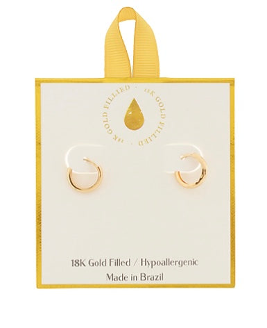 Hypoallergenic Metal Hoops 18k Gold Filled