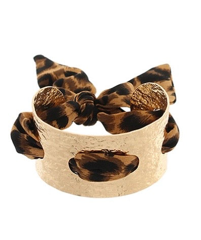 Scarf Wide Cuff Bracelet