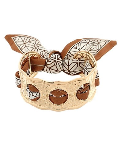 Wavy Cuff Scarf Bracelet