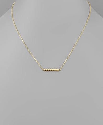 Gold Dipped Ball Necklace