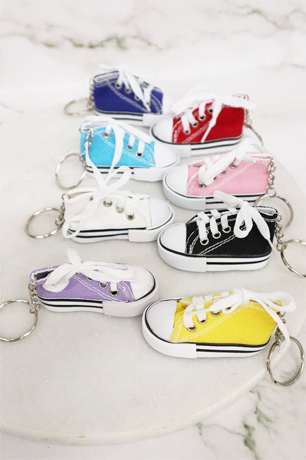 Canvas Rubber Sole Sneakers Keychain