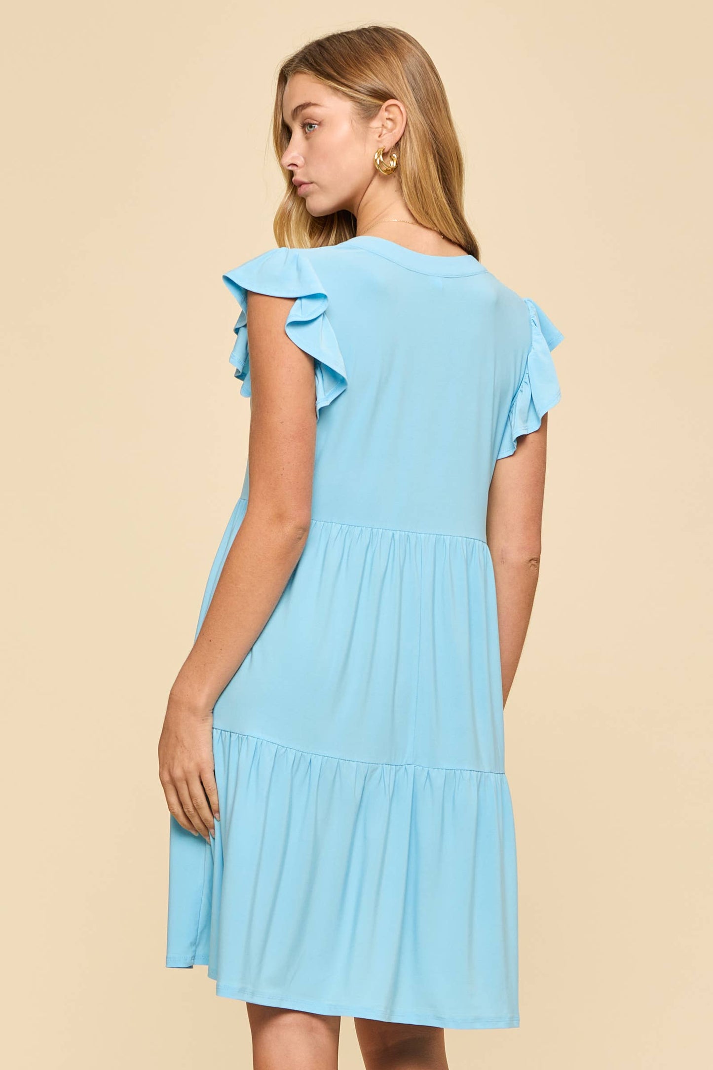 Misty Sleeve Tiered Forever Dress
