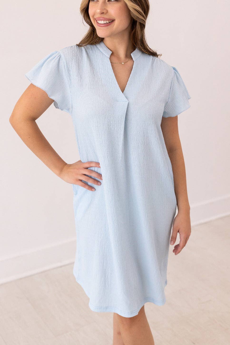 The Nicole Dress, Light Blue