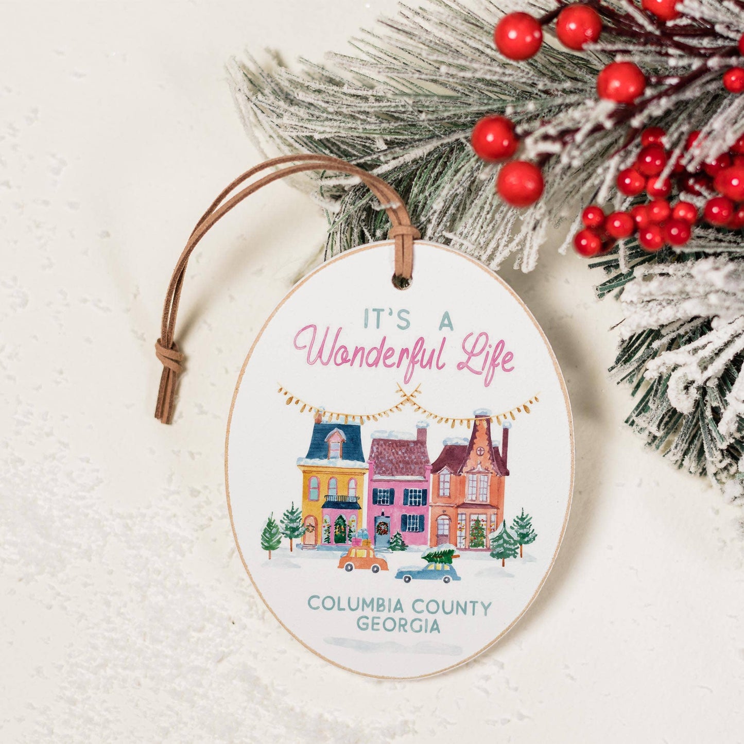 "It's A Wonderful Life Columbia County Georgia" Ornament