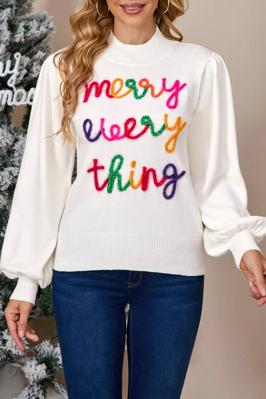 Tinsel Merry Every Thing Sweater