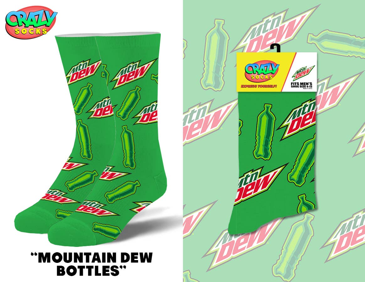 Mountain Dew - Mens Crew Socks